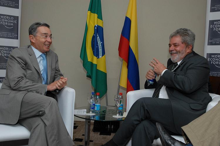 Los Presidentes de Colombia y Brasil en el Foro Económico realizado en Rio de Janeiro. Foto: Miguel Solano