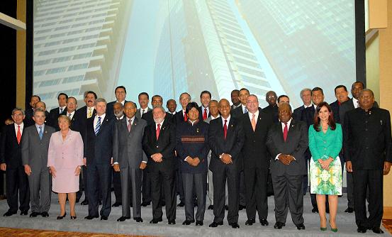 Mandatarios reunidos en la 5ta Cumbre de Las Américas. Foto: César Carrión