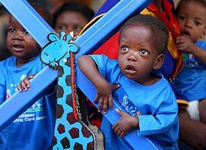 Menores africanos rescatados de la violencias, el abuso y ladesnutrición. Foto: UNICEF