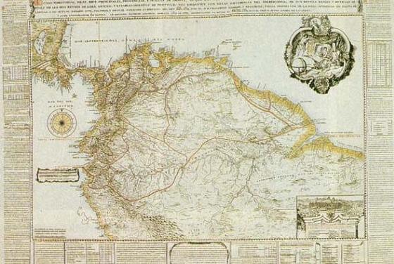 Mapa del Nuevo Reino de Granada