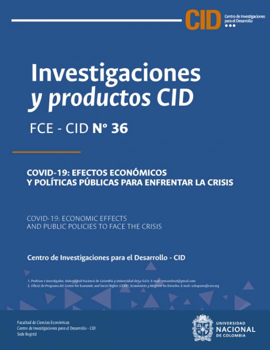 Covid-19: efectos económicos y políticas públicas para enfrentar la crisis