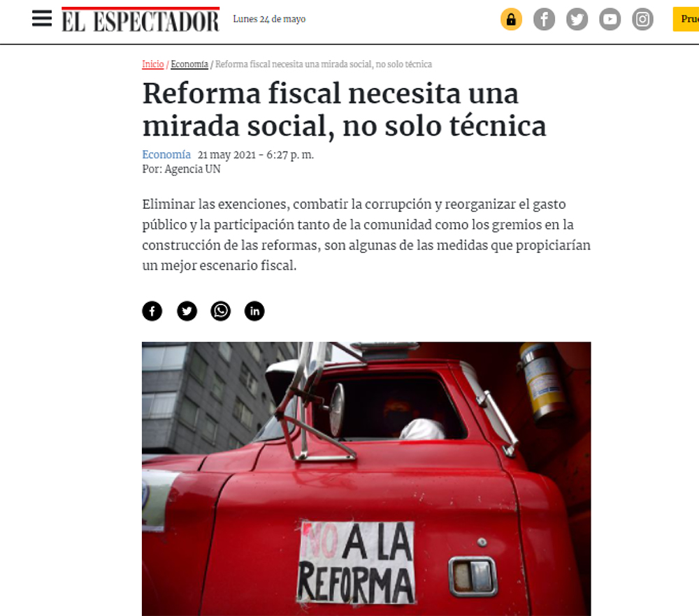 Reforma fiscal necesita una mirada social, no solo técnica Reforma fiscal necesita una mirada social, no solo técnica