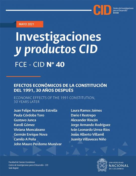 Efectos económicos de la Constitución del 1991, 30 años después