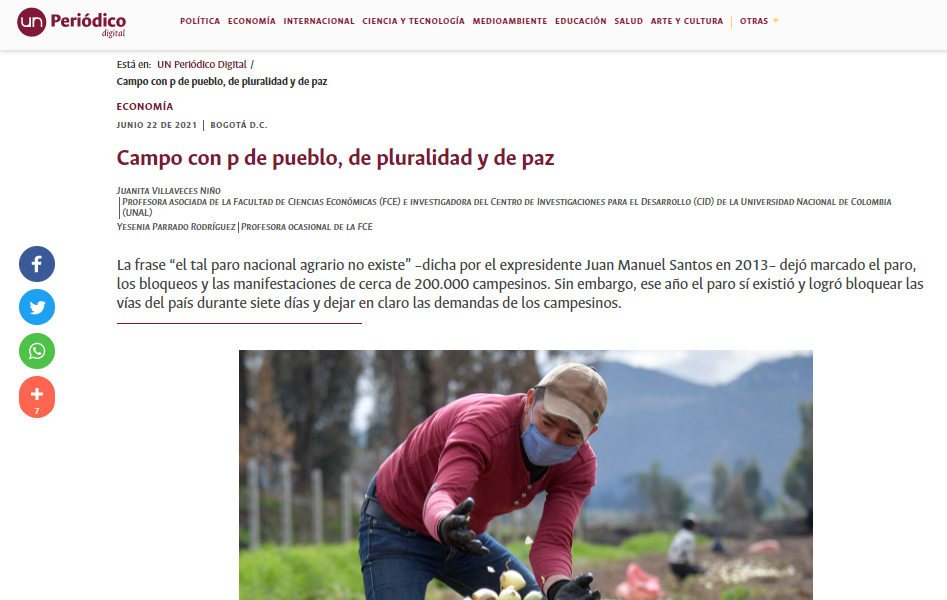 Campo con p de pueblo, de pluralidad y de paz Campo con p de pueblo, de pluralidad y de paz
