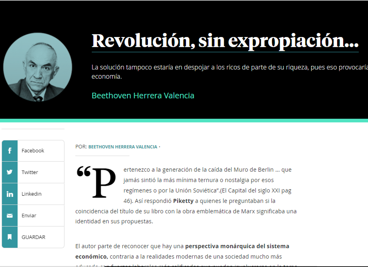 Revolución, sin expropiación… Revolución, sin expropiación…