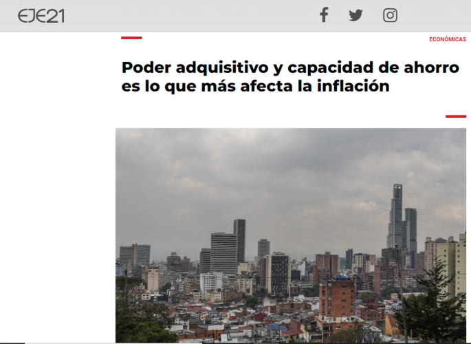 Poder adquisitivo y capacidad de ahorro es lo que más afecta la inflación