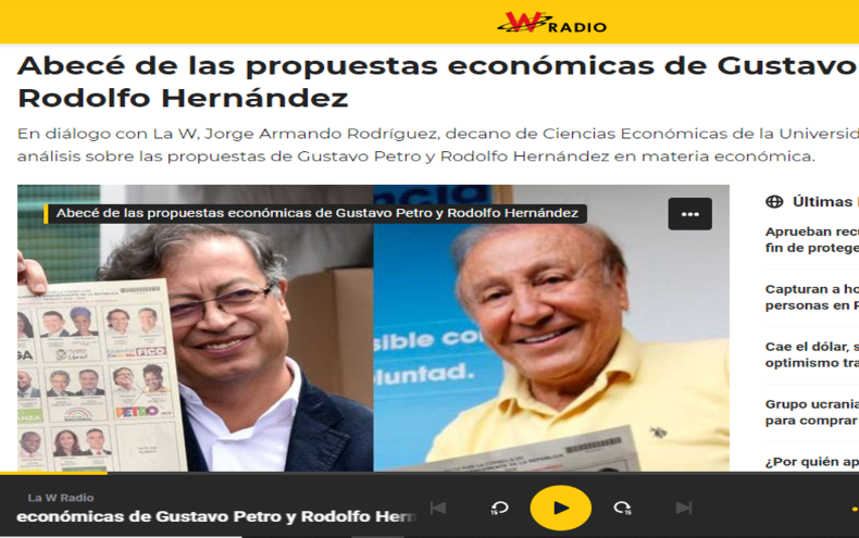 Abecé de las propuestas económicas de Gustavo Petro y Rodolfo Hernández