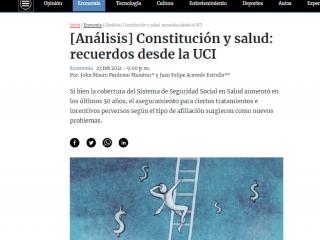 Constitución y salud recuerdos desde la UCI