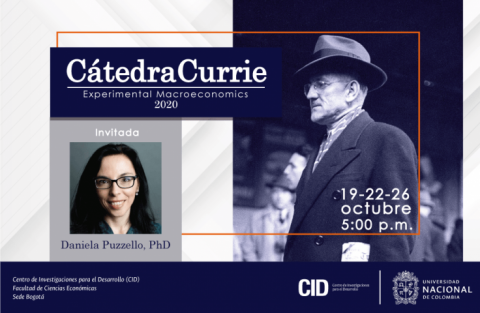 Cátedra Currie 2020 contará con experta internacional en macroeconomía experimental Cátedra Currie 2020 contará con experta internacional en macroeconomía experimental