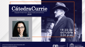 Cátedra Currie 2020 contará con experta internacional en macroeconomía experimental