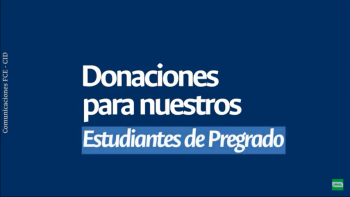 ¡Dona!, tu aporte contribuye a que un estudiante FCE termine sus estudios 